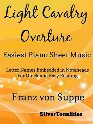 cover image of Light Cavalry Overture Easiest Piano Sheet Music